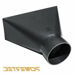 POWERTEC 70151   Dust Hood Rectangular Funneled Shape, 4-Inc