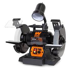 WEN 8"Bench Grinder Variable Speed Work Light Corded Sharpen