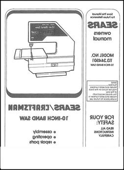 Owners Operators Instruction Parts Manual 351.214000